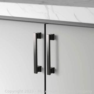Hexa Series Modern Cabinet Pull - 25 pack - Black - Not in retail box (See Description)