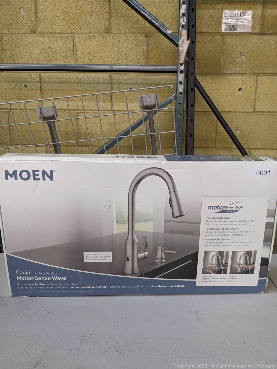 McLemore Auction Company – Auction: Brand New Items from the Wholesale Club You Love – Oakford Pellet Smoker, Charcoal/Gas Smoker and Grill Combo, Fire Table, Cantilever Umbrella, Hand Trucks, Fans, Faucets, Flexon Hoses and Outdoor LED Solar Lighting ITEM: New Open Box – – Moen Cadia Touchless Kitchen Faucet – MotionSense Wave Technology – Features Moens PowerClean Technology – Spot Resist Stainless Finish – NEW – $259 – See Link! (New