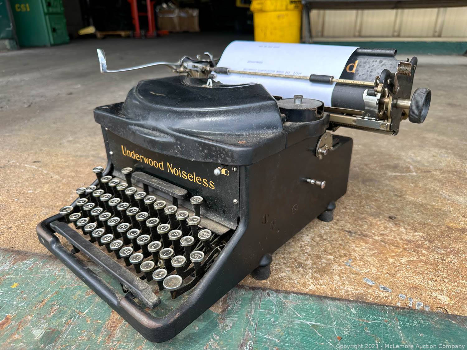 McLemore Auction Company Auction North Military Manufacturing