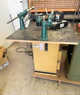 Powermatic 25A-1 Spindle Shaper with Grizzly Power Feeders