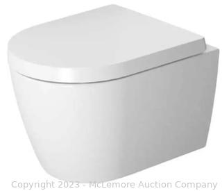 Duravit White Me by Starck 1.6 GPF (Water Efficient) Elongated Wall Mounted Toilet with High Efficiency Flush Model 2530090092  APPEARS NEW IN BOX
