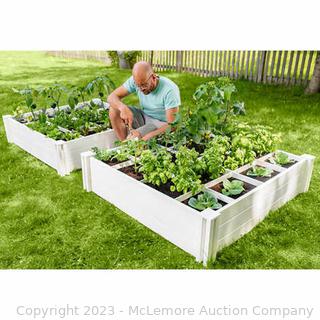 NEW - Vita 4'x4'x11" Modular Vinyl Garden with Planting Grid 2-pack - GroGrid for Simple Space Maximizing Planting - Safe Food Growing – BPA and Phthalate-Free Vinyl - $99 on Costco - See Link! -  (New)