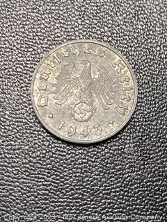 WWII Nazi Germany 1r Coin