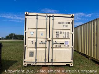 20' One Trip Shipping Container - Doors Both Sides