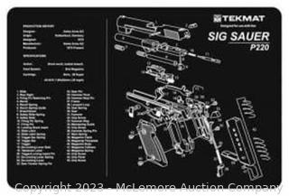 TekMat TEKMAT ARMORERS BENCH MAT 11"x17" SIG SAUER 220 PISTOL 17-SIG220 (New)