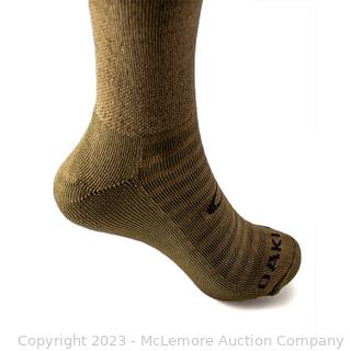 Brand New - OAKLEY TACTICAL BOOT SOCKS -Coyote Brown -  Womens 10 - 12 - Mens 8.5-10.5- $14 - SEE LINK (New)