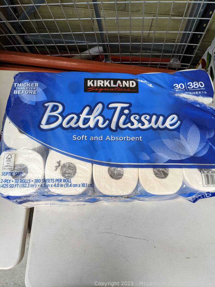 Kirkland Signature Bath Tissue, 2-Ply, 380 Sheets, 30 Rolls