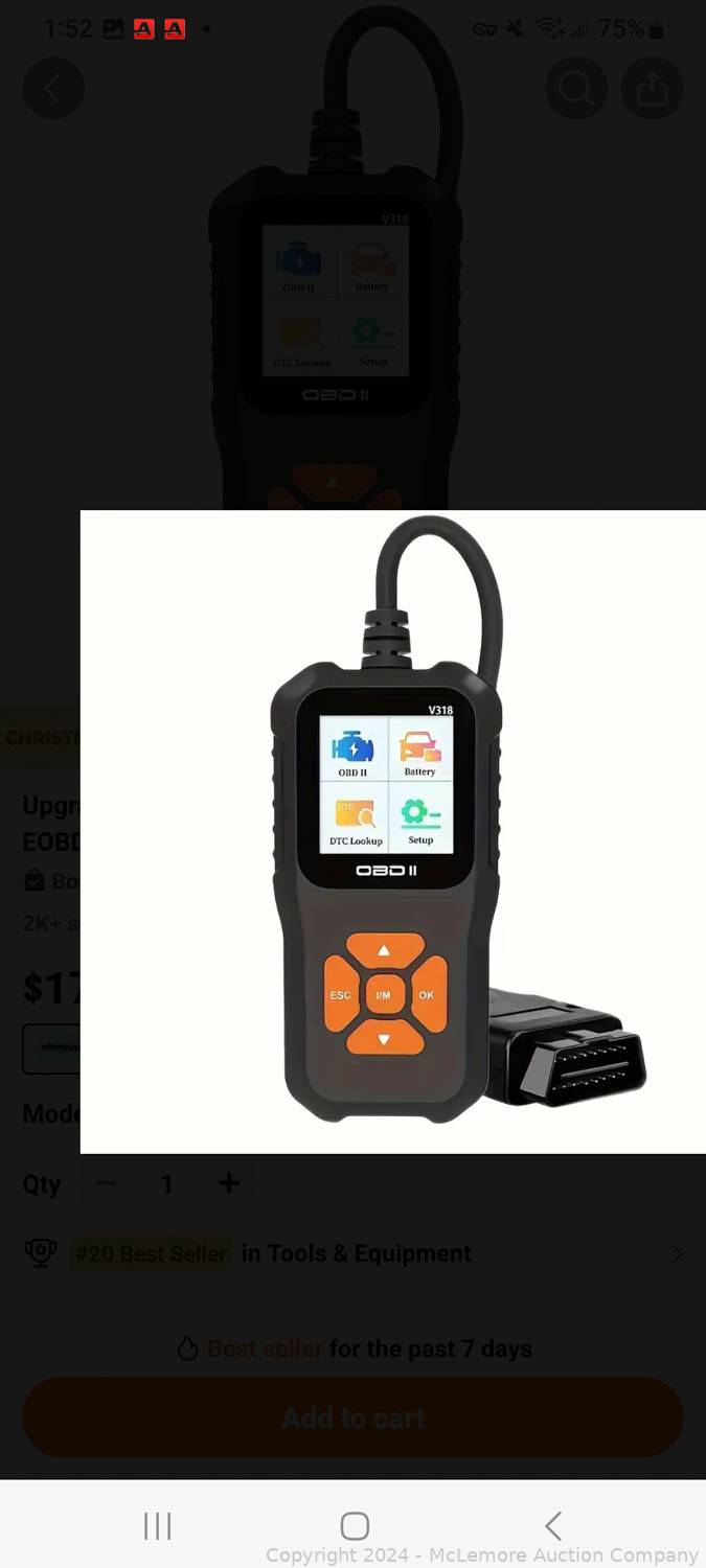 McLemore Auction Company Auction Fine Jewelry Deco Slot Machine streetwize-obdii-vehicle-fault-code-reader-6876166-argos-price