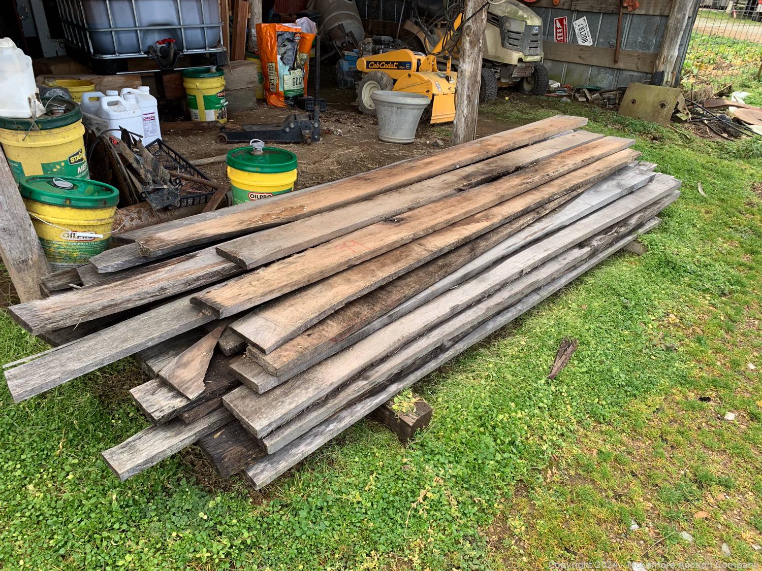 McLemore Auction Company - Auction: 150+ Lots of Hardwood Lumber and ...