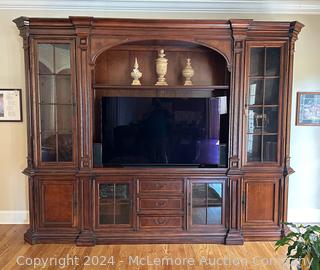 Fine Furniture Design Large Wooden 6-Piece Media Cabinet (Contents Not Included)