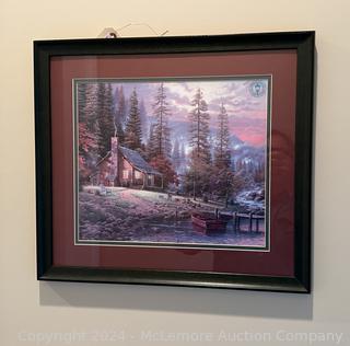 Framed Thomas Kinkade Print