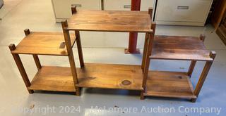 Wooden Tiered Shelf