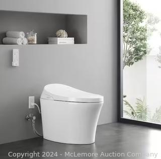 Ove Lena Elongated Electric Bidet Smart Toilet in White MSRP $1529  Appears New in box