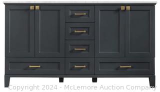 PALOMA 60" DOUBLE BOWL VANITY
Dark Gray MSRP $2259  Appears New no box