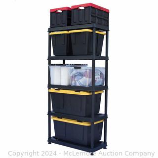 Greenmade Plastic 5 Tier Utility Storage Shelf  - Heavy Duty Usage - $59.99 - SEE LINK