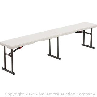 Lifetime 6' Fold-in-Half Bench - 72ÓL x 11.5ÓW x 16.5ÓH - $39.99 - SEE LINK