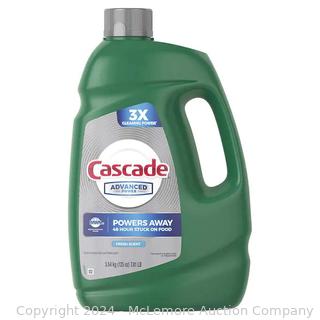 Cascade Advanced Power Liquid Dishwasher Detergent, Fresh Scent, 125 fl oz - $12.99