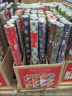 Berkley Jensen Premium Reversible Gift Wrap, 300 sq ft - $9.99 - SEE 2ND PIC FOR PATTERN