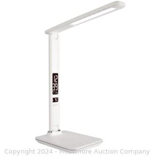 Out of box, Not tested - OttLite Executive Desk Lamp with 2.1A USB Charging Port - $47.99