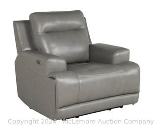 Ashley Goal Keeper Top Grain Leather Power Recliner - 1 and  a Half Chair - MSRP $1849*