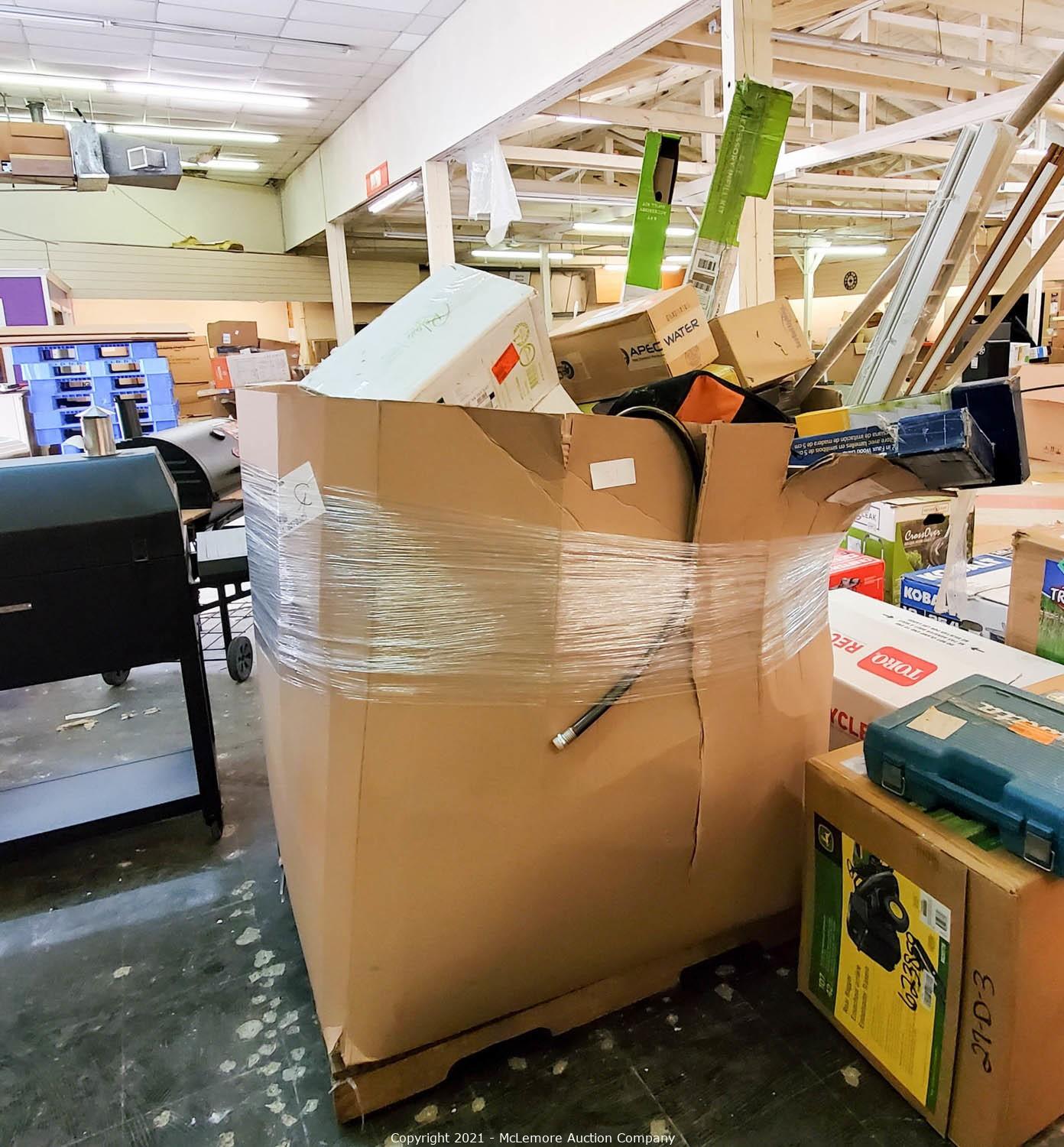 McLemore Auction Company Auction Lowe's Pallets and Returns ITEM