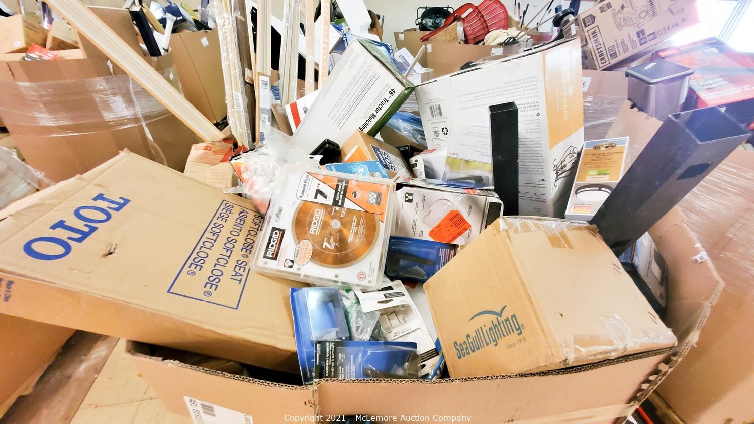 McLemore Auction Company Auction Lowe's Pallets and Returns ITEM