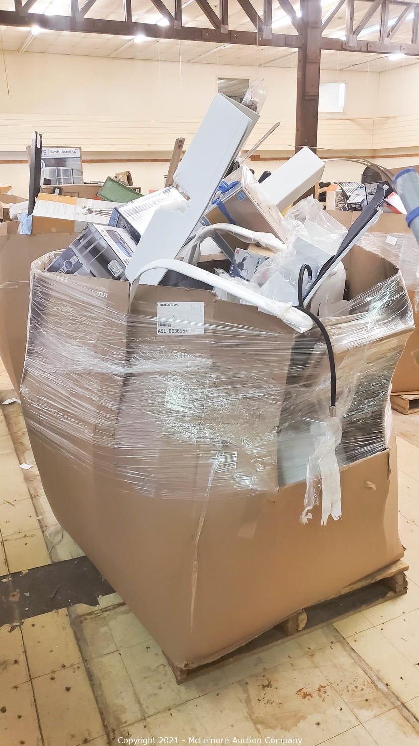 McLemore Auction Company Auction Lowe's Pallets and Returns ITEM Bulk Pallet of Lowes Returns