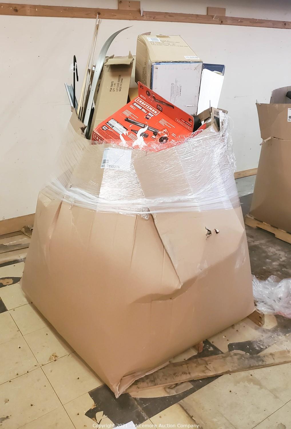 McLemore Auction Company Auction Lowe's Pallets and Returns ITEM