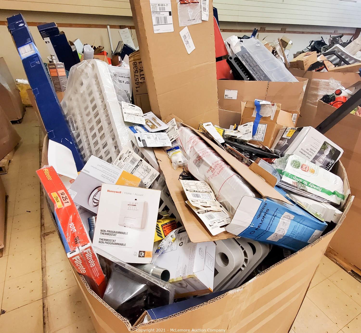 McLemore Auction Company Auction Lowe's Pallets and Returns ITEM