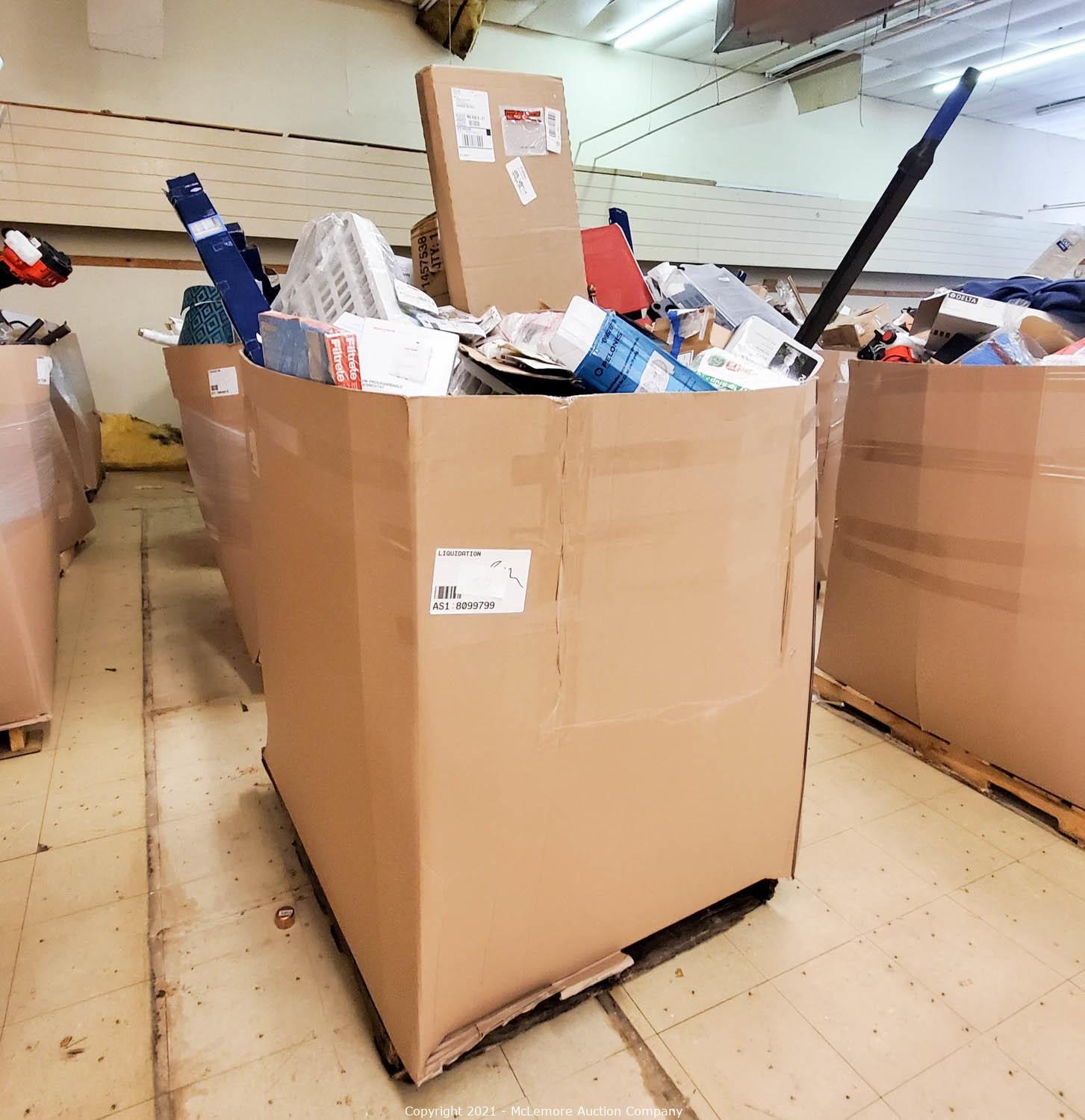 McLemore Auction Company Auction Lowe's Pallets and Returns ITEM
