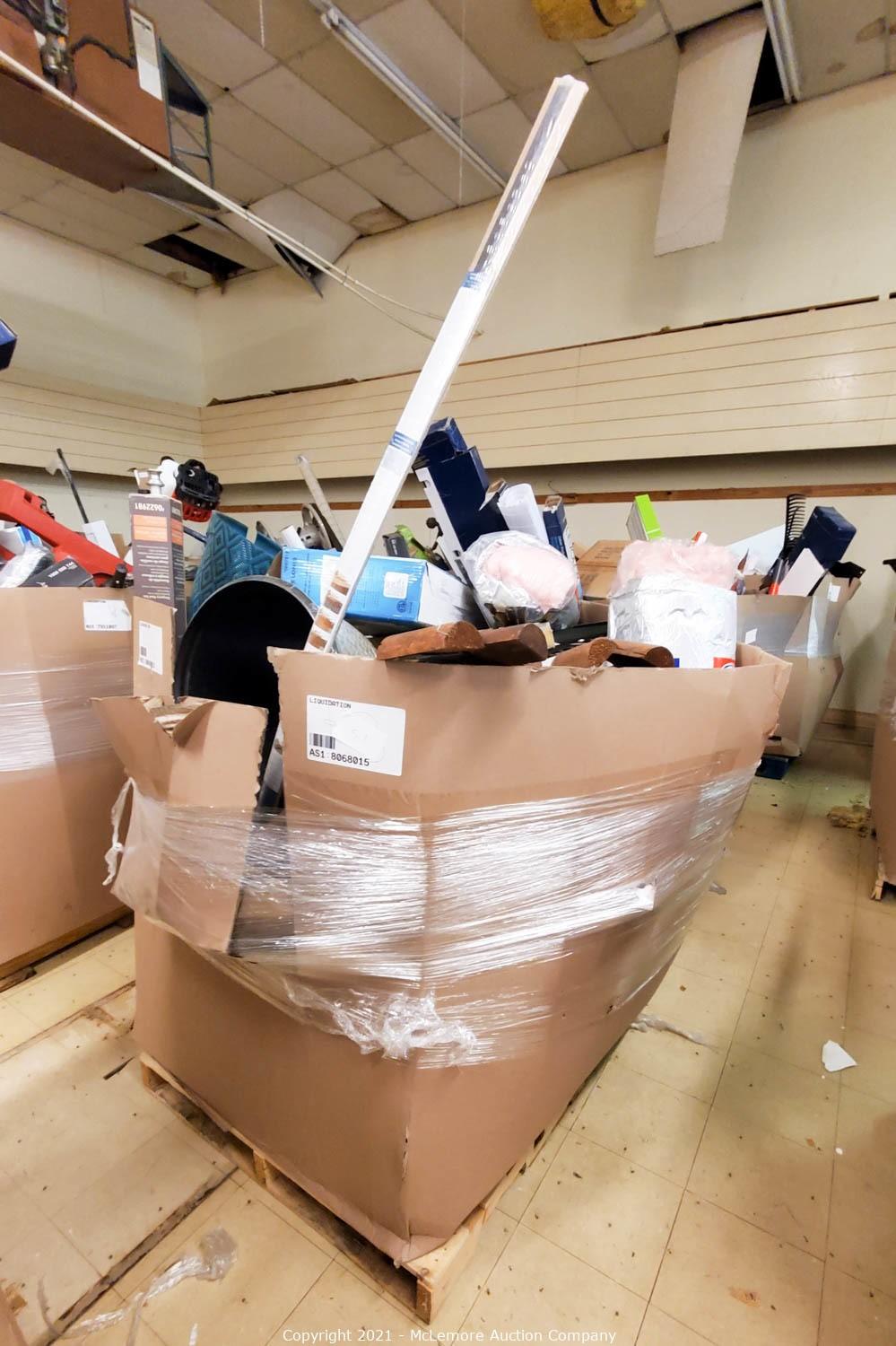 McLemore Auction Company Auction Lowe's Pallets and Returns ITEM