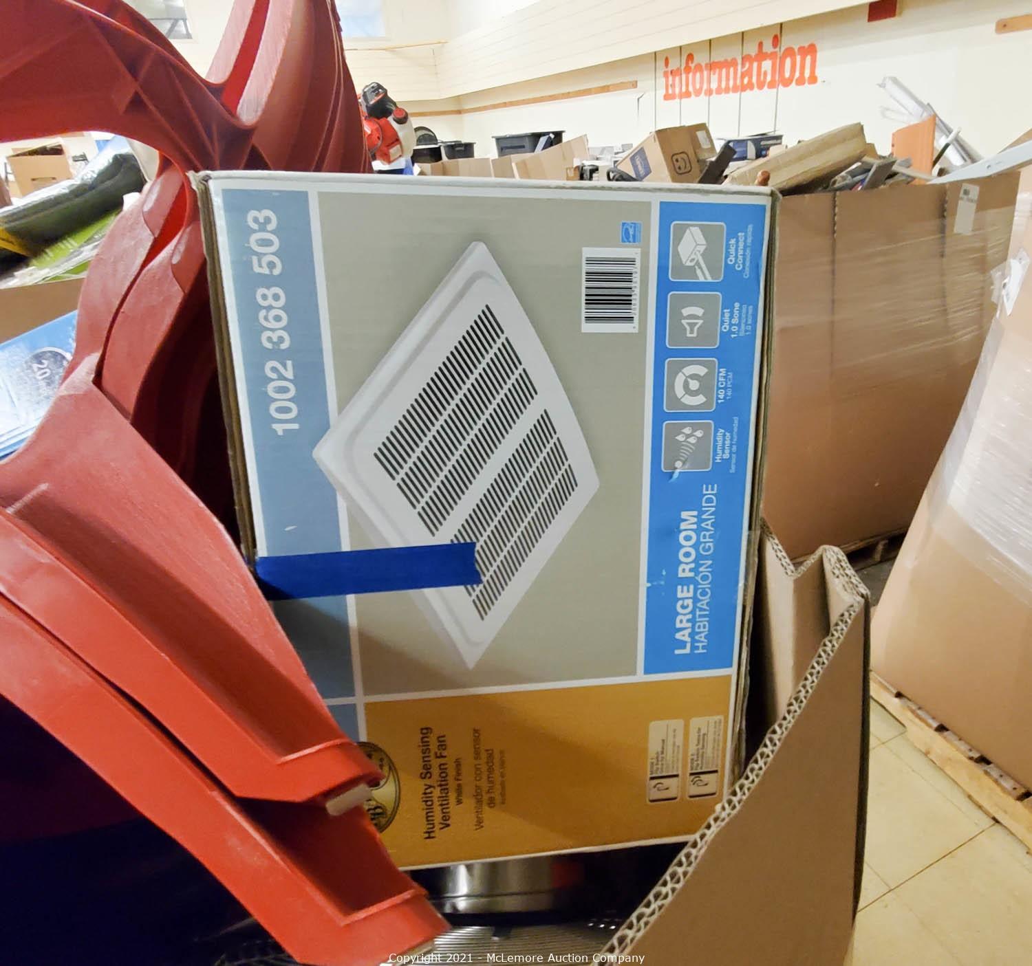 McLemore Auction Company Auction Lowe's Pallets and Returns ITEM