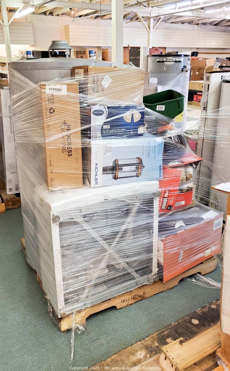 McLemore Auction Company Auction Lowe's Pallets and Returns ITEM