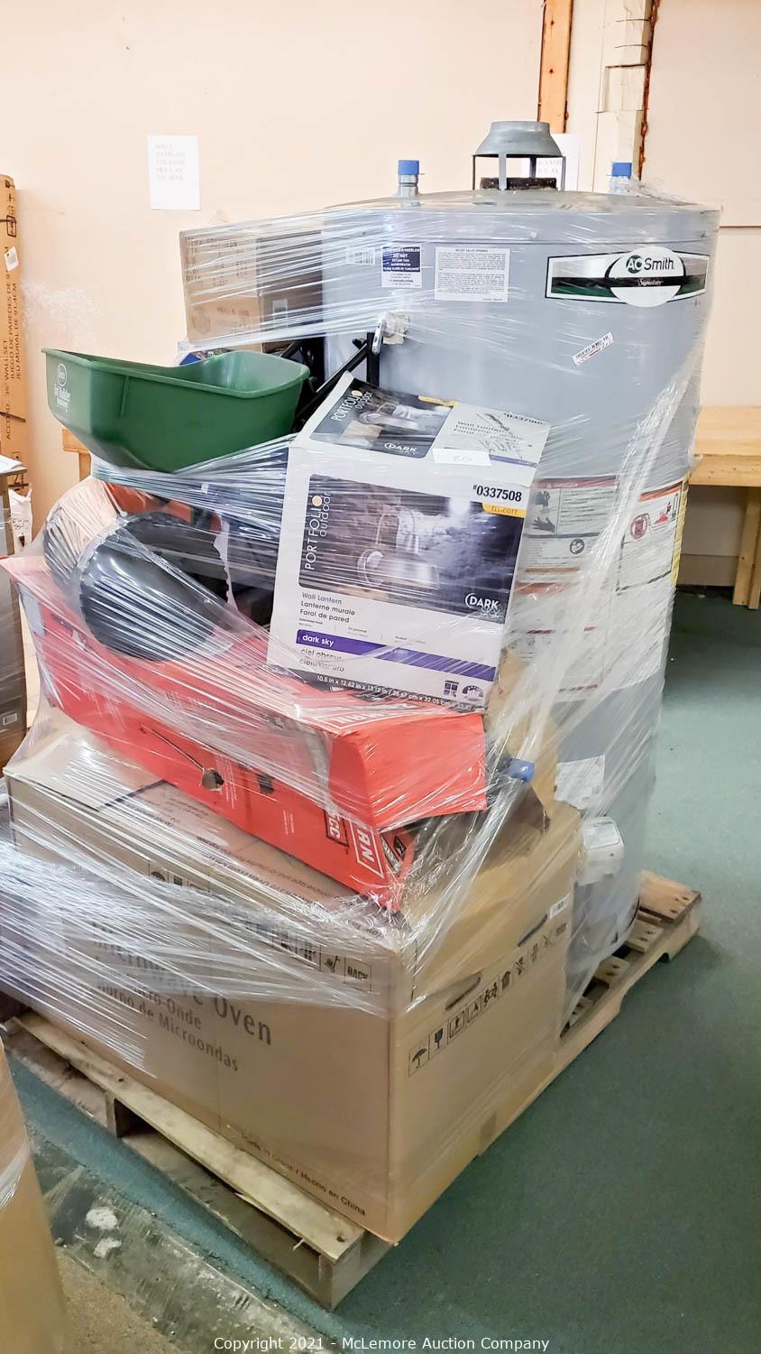 McLemore Auction Company Auction Lowe's Pallets and Returns ITEM