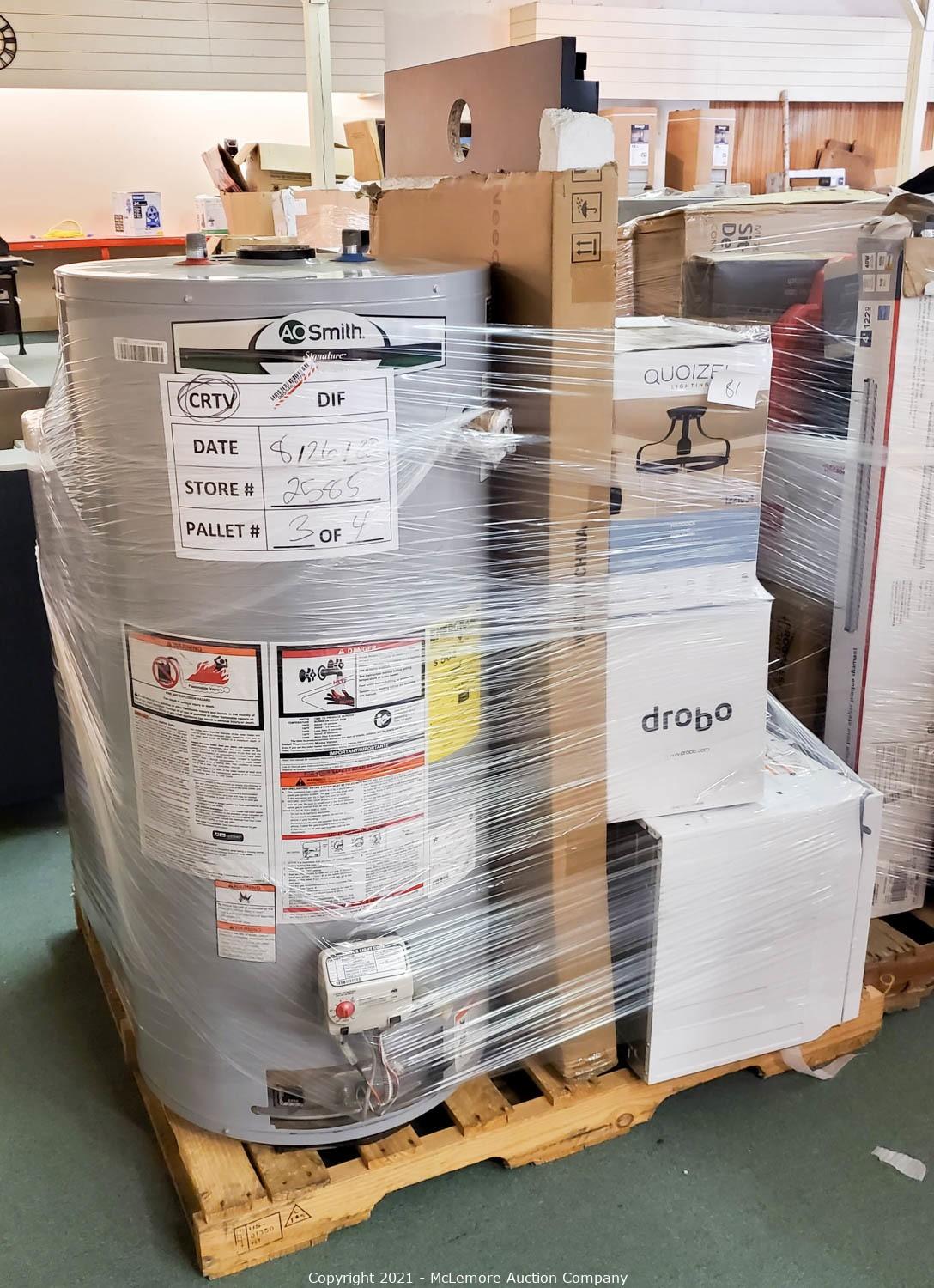 McLemore Auction Company Auction Lowe's Pallets and Returns ITEM