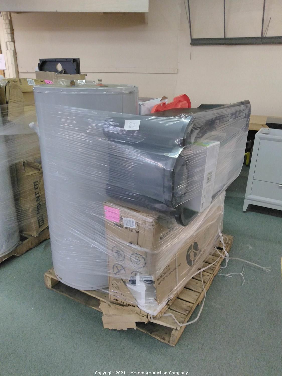 McLemore Auction Company Auction Lowe's Pallets and Returns ITEM Bulk Pallet of Lowes Returns