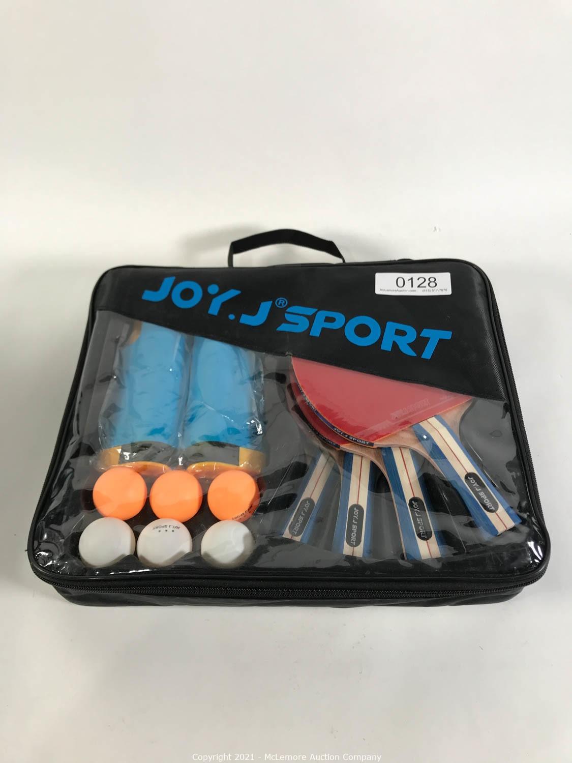 J Sport Ping Pong Paddle Set with Retractable Net 4 Premium Table Rackets Joy 