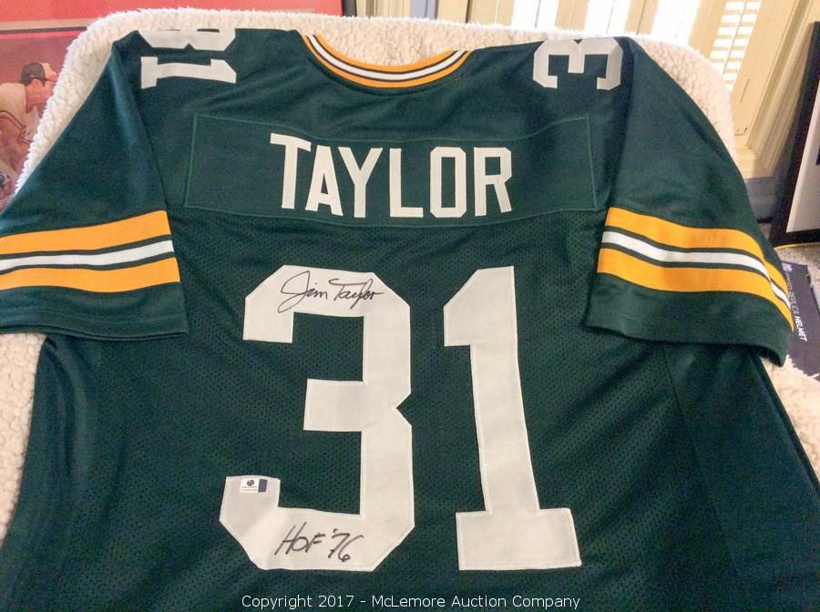 green bay packers autographed jersey