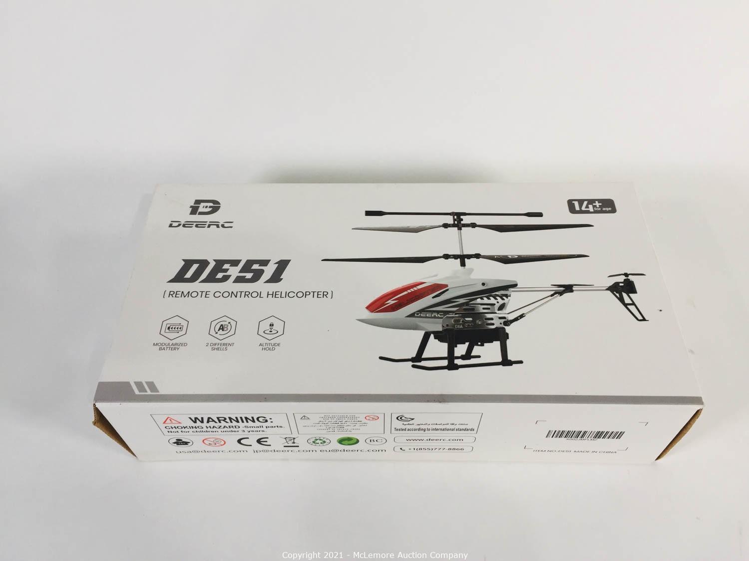Deerc De51 Remote Control Helicopter Altitude Hold RC Helicopters With Gyro for for sale online 