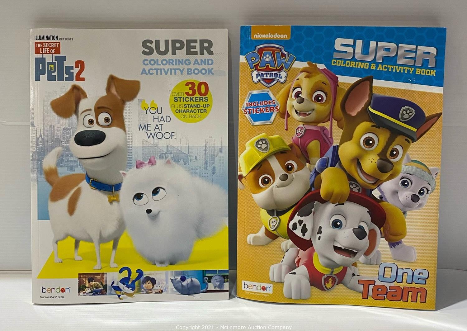 NEW! 2 Pack Nickelodeon Paw Patrol Coloring And Activity Books. 