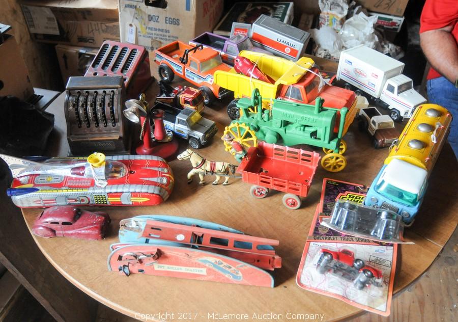 vintage metal farm toys