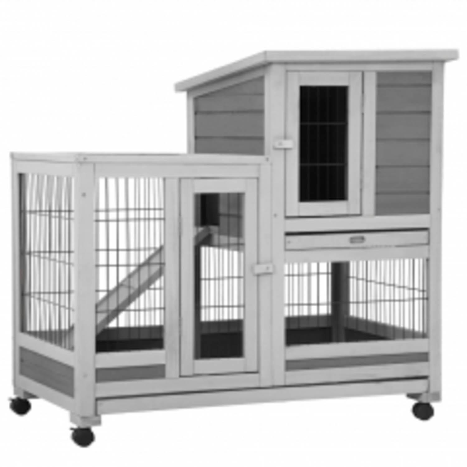 rolling rabbit cage