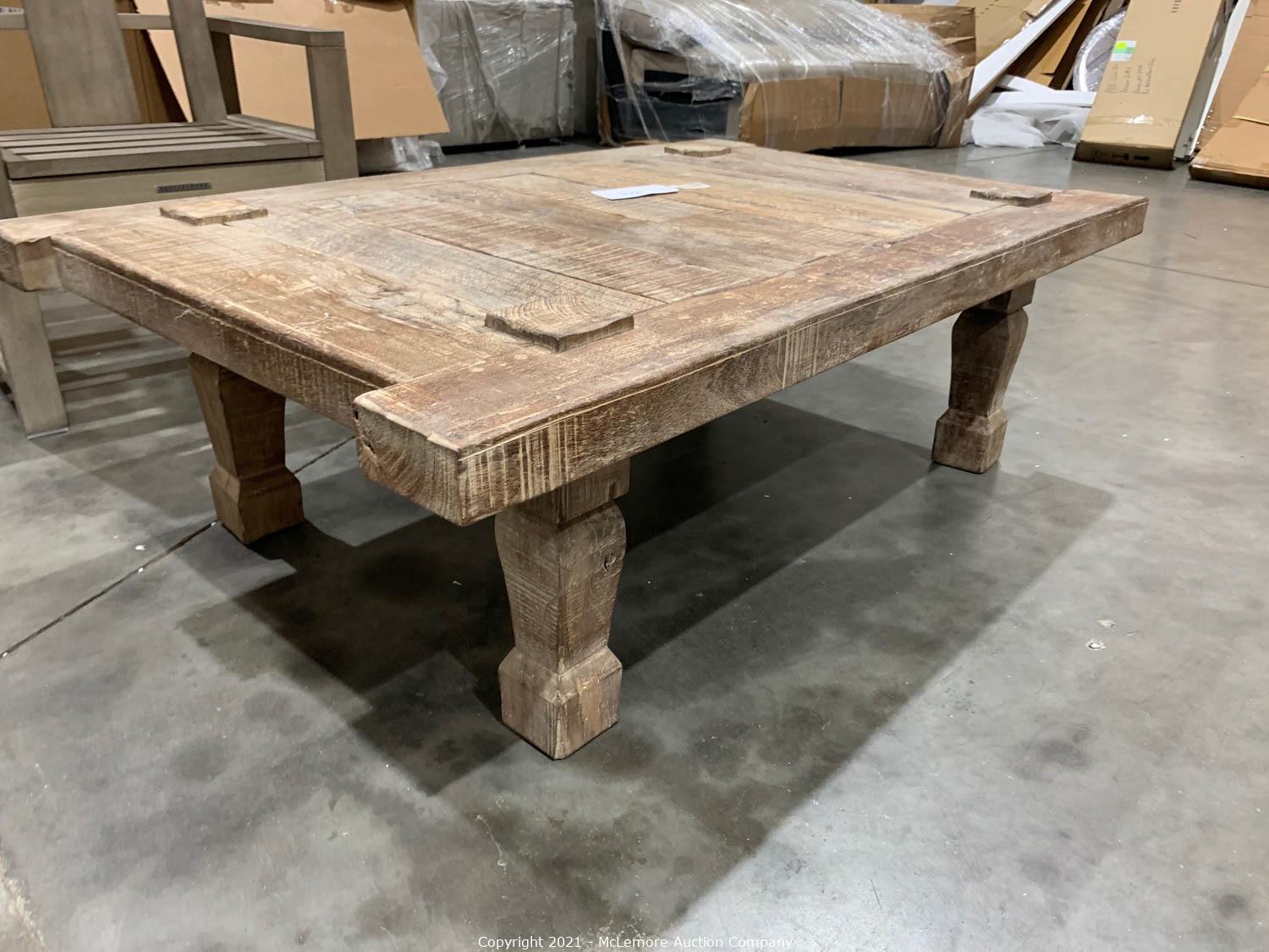 takhat reclaimed wood coffee table