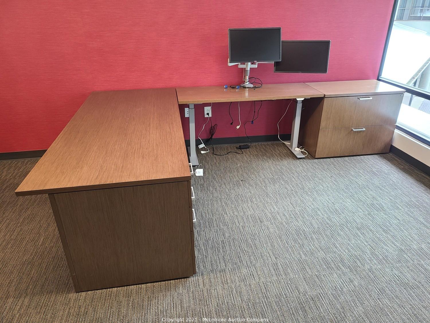 McLemore Auction Company Auction Office Furniture, Dining Tables and