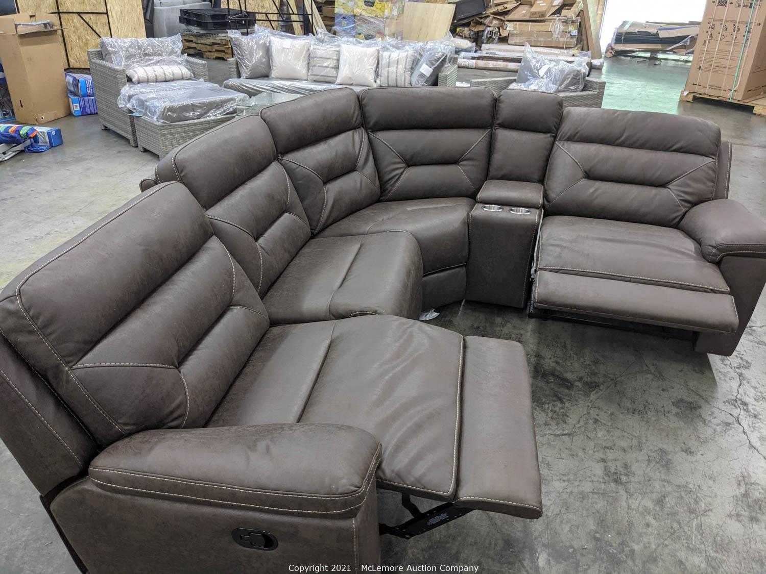 fletcher fabric reclining sectional