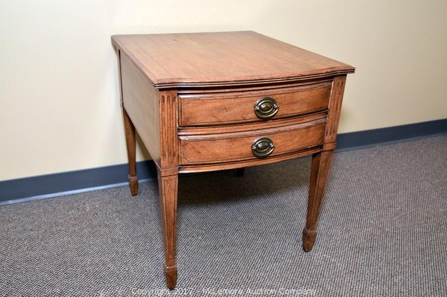 Mclemore Auction Company Auction Office Furniture And Equipment In Nashville Tn Item Davis Cabinet Company End Table