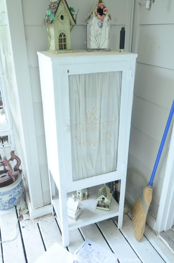 Mclemore Auction Company Auction 2016 Chevrolet Equinox Furniture Glassware And Home Decor From An Estate In College Grove Tn Item Antique Glass Front Medicine Cabinet