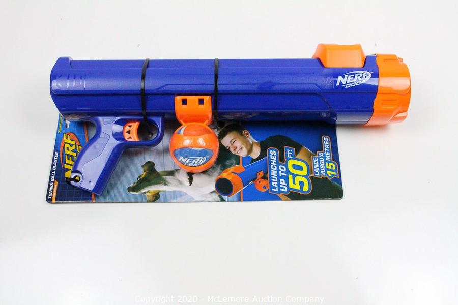 nerf dog tennis ball blaster dog toy