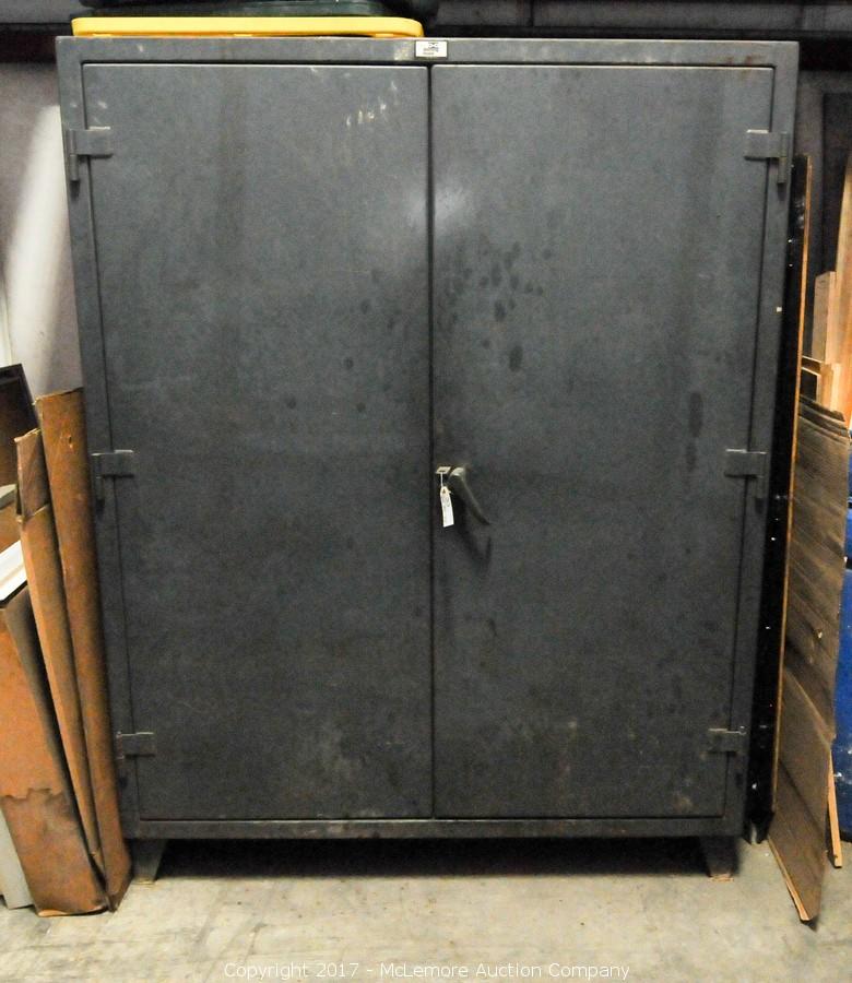 Mclemore Auction Company Auction Forklifts Tools Equipment And Supplies From Omni Industrial Products Moving Sale Item Stronghold Industrial Heavy Duty Metal Utility Cabinet