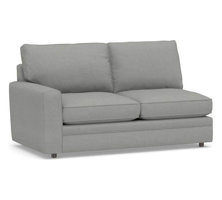Mclemore Auction Company Auction Large Quantity Of Furniture And Home Decor From Williams Sonoma West Elm And Pottery Barn Item Pearce Square Arm Upholstered Left Arm Loveseat Down Blend Wrapped Cushions Sunbrella Performance